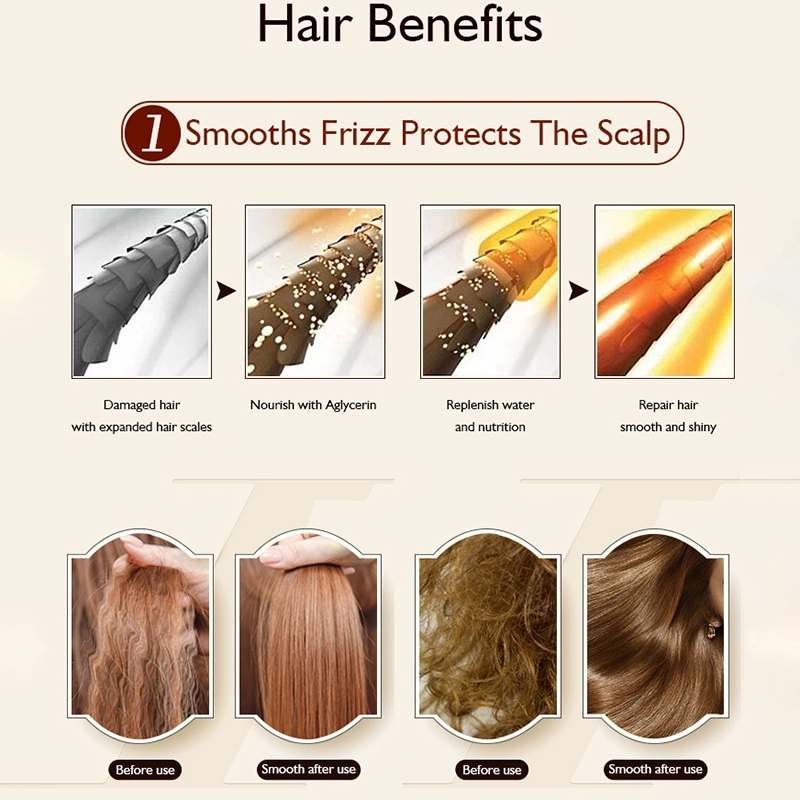 Gentle Cleansing Scalp Softening Hair Moisturizing Oil-Controlling Fluffy Ginger Shampoo Best Hair Oil for Men