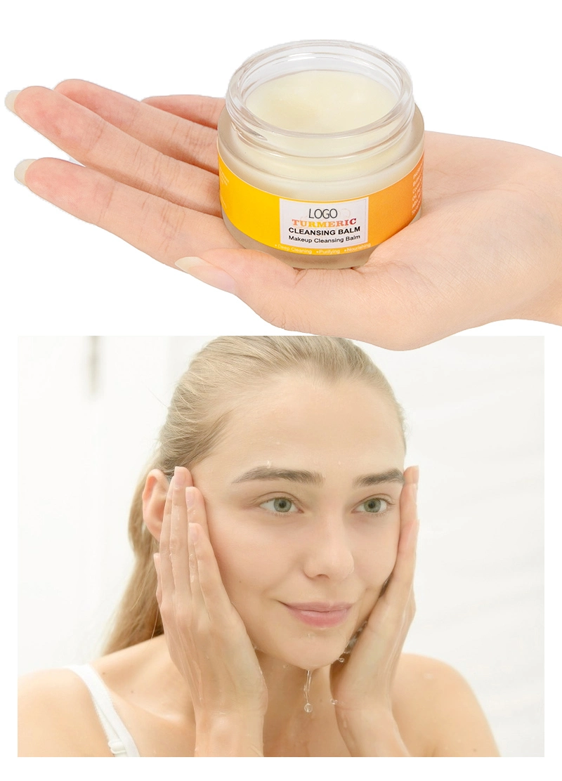 Private Label Raw Honey Acne Turmeric Face Cleansing Balm Makeup Remover Balm