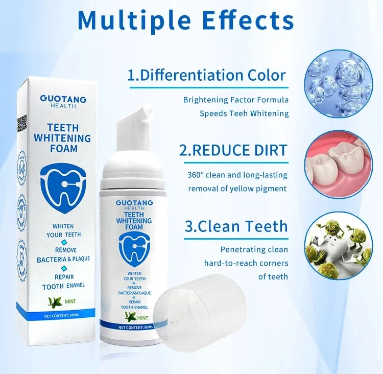 Toothpaste Tooth Mousse Cleaning Paste White Private Logo Kit Label Cleansing Teeth Whitening Foam