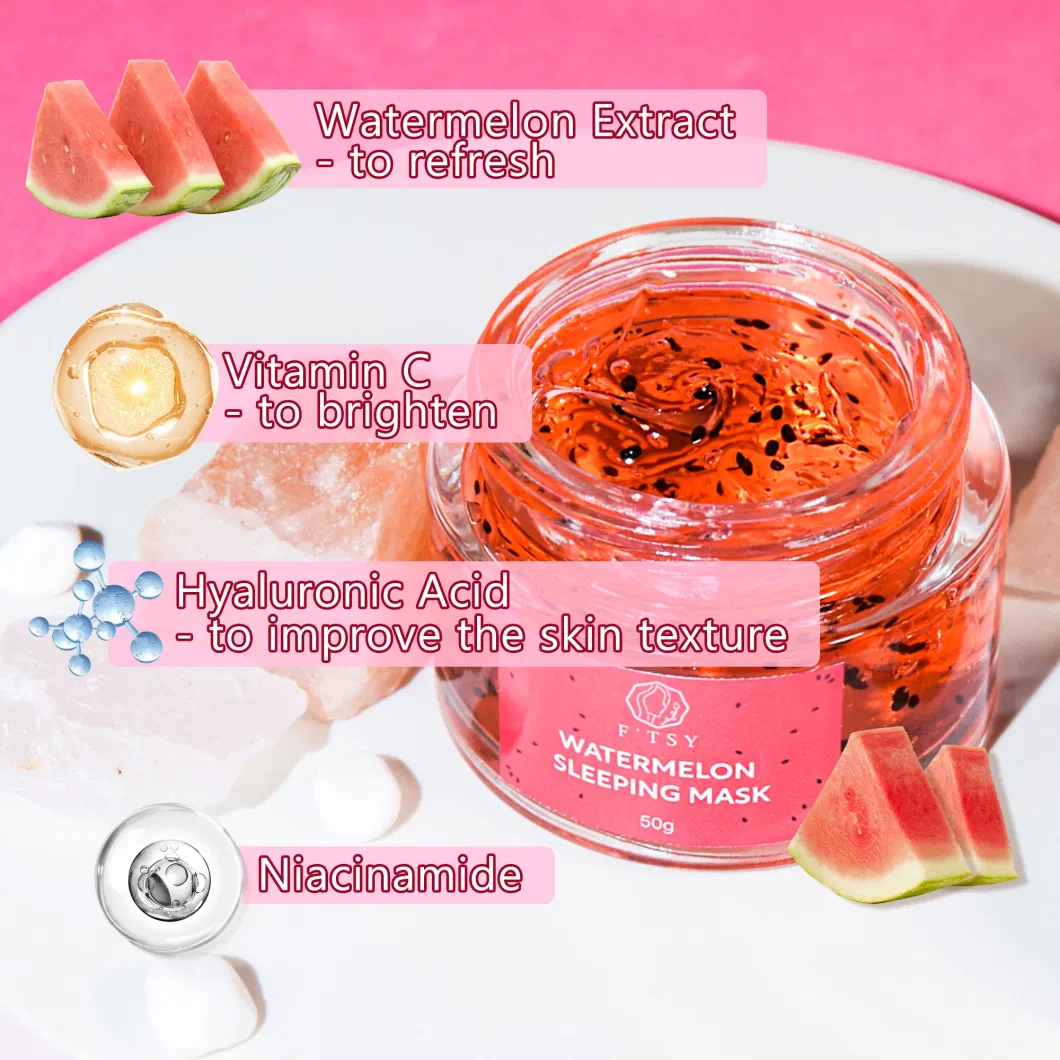 Natural Skin Whitening Watermelon Sleeping Hydration Face Cream Mask