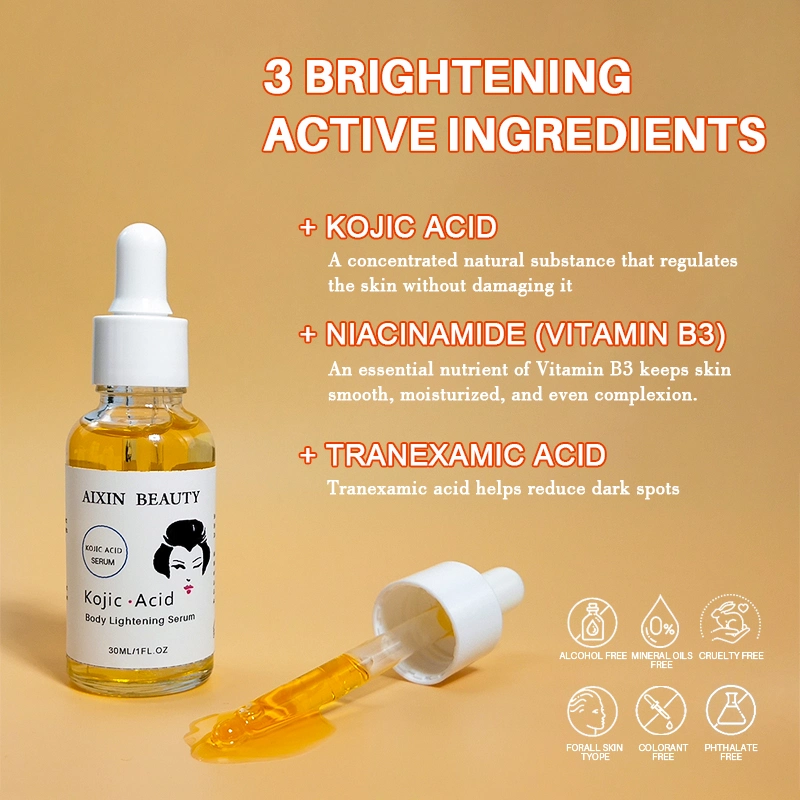 Beauty Cosmetics Skin Care Brightening Glowing Skin Kojic Acid Face Serum