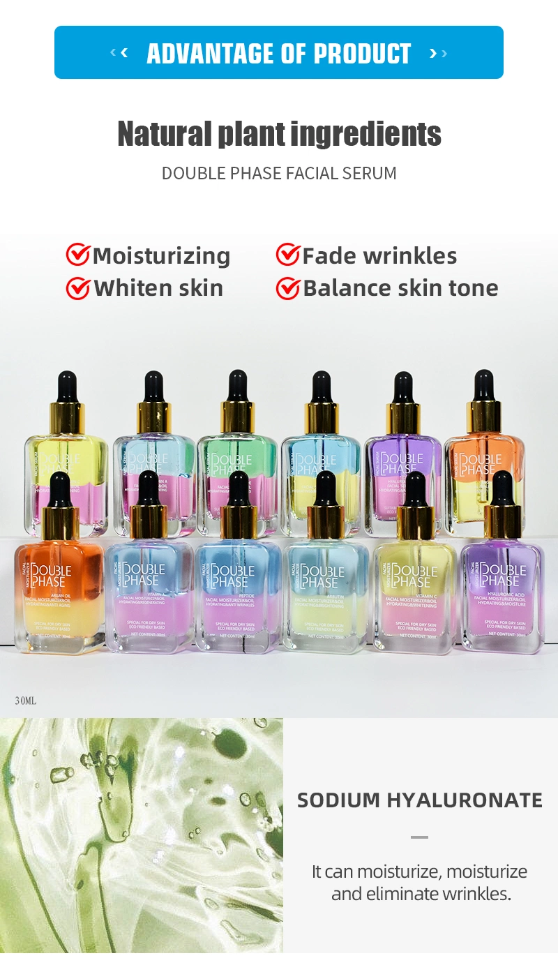 Private Label 4 in 1 Face Serum Vitamin C with Ha Nicotinamide Anti-Aging Hydrating Whitening Skin Serum