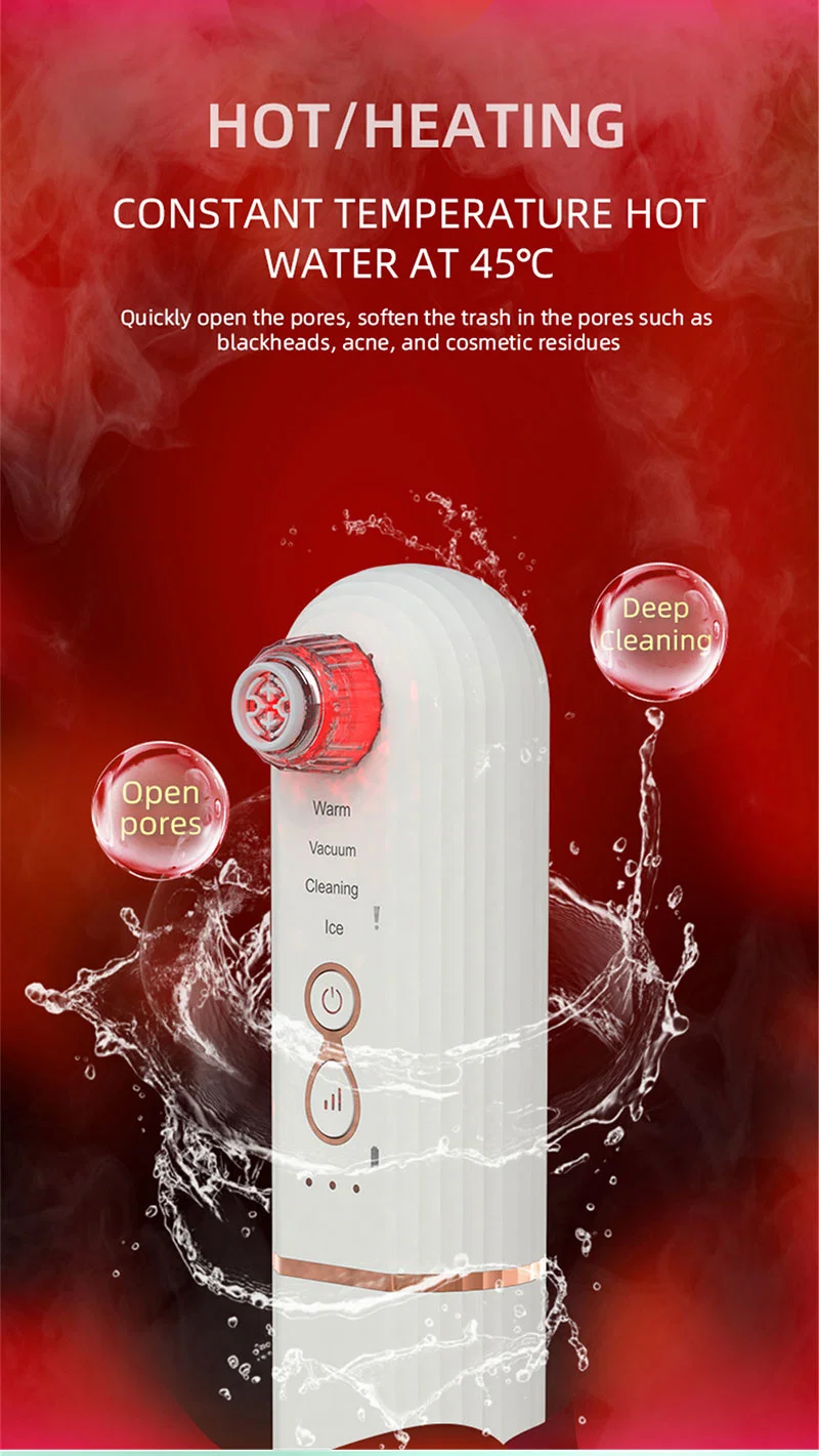 Ultrasonic Cleansing Device Blackhead Pore Cleansing Facial Exfoliating Oil-Control Beauty Hydradermabrasion Machine