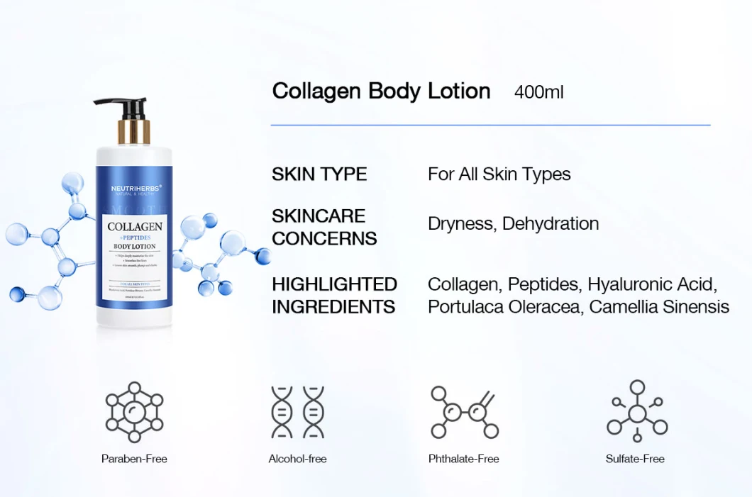 OEM Beauty Illuminating and Firming Repair Collagen Body Lotion