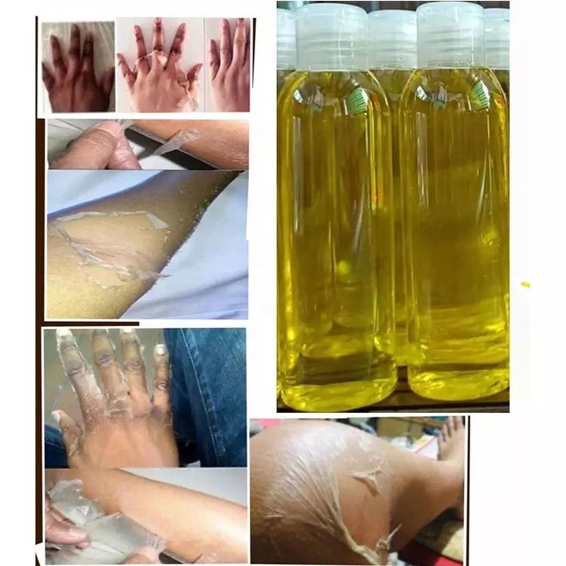 Body Hand Skin Cleansing Exfoliating Whitening Extra Strong Bleaching Dark Skin Private Label Yellow Peeling Oil