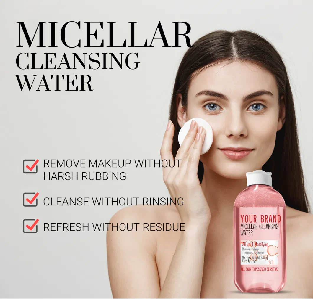 Micellar Water Makeup Remover Liquid Natural Cosmetics Gentle Face Cleaner