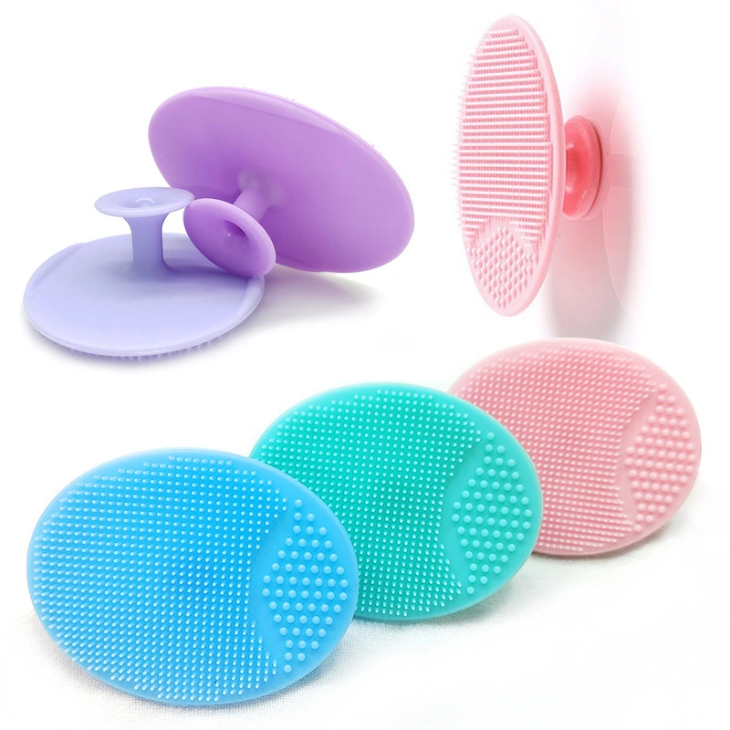 Silicone Heart-Shaped Peach Heart Double-Sided Massage Cleansing Brush for Adult Face Wash Bath