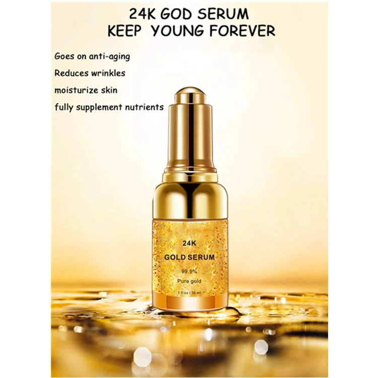 OEM/ODM 24K Gold Essence Brightening Hydrating Moisturizing Face Serum