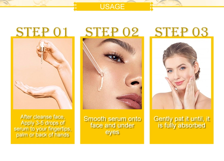 OEM/ODM Cosmetic Skin Care Whitening Brightening Freckle Vitamin C Face Serum
