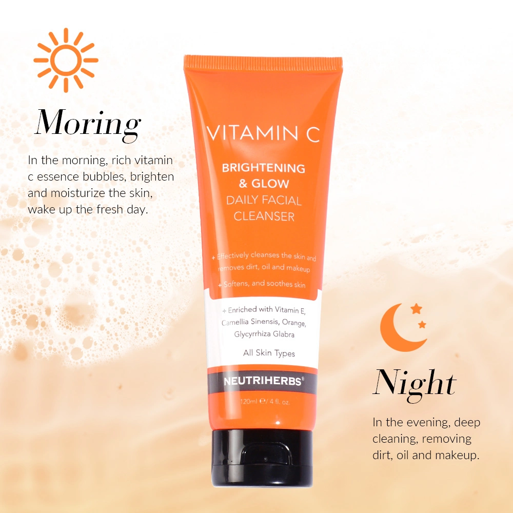 High Quality Anti Acne Organic Vitamin C Custom Facial Cleanser