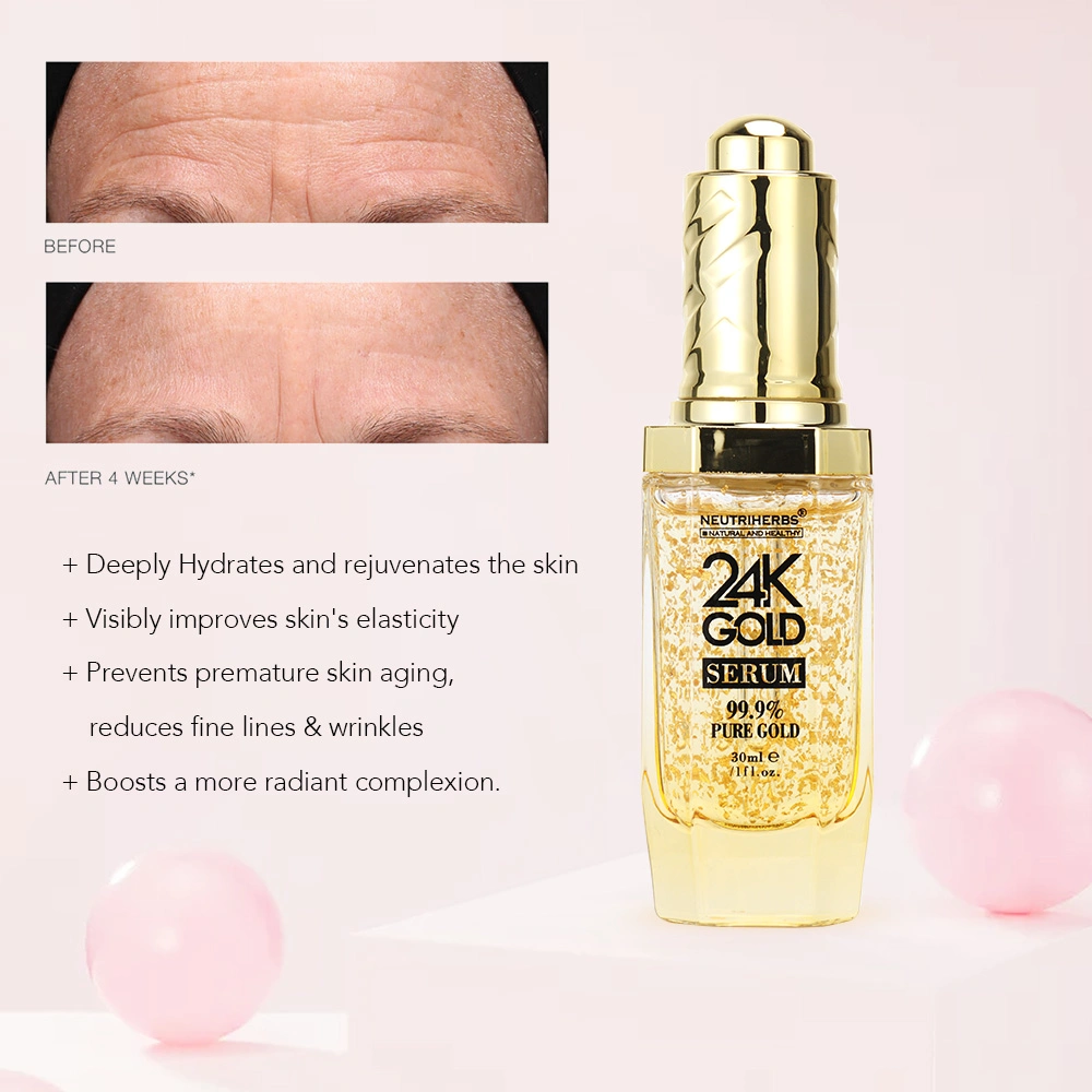 Hot Selling Natural Anti Aging Whitening Korean Organic 24K Gold Serum