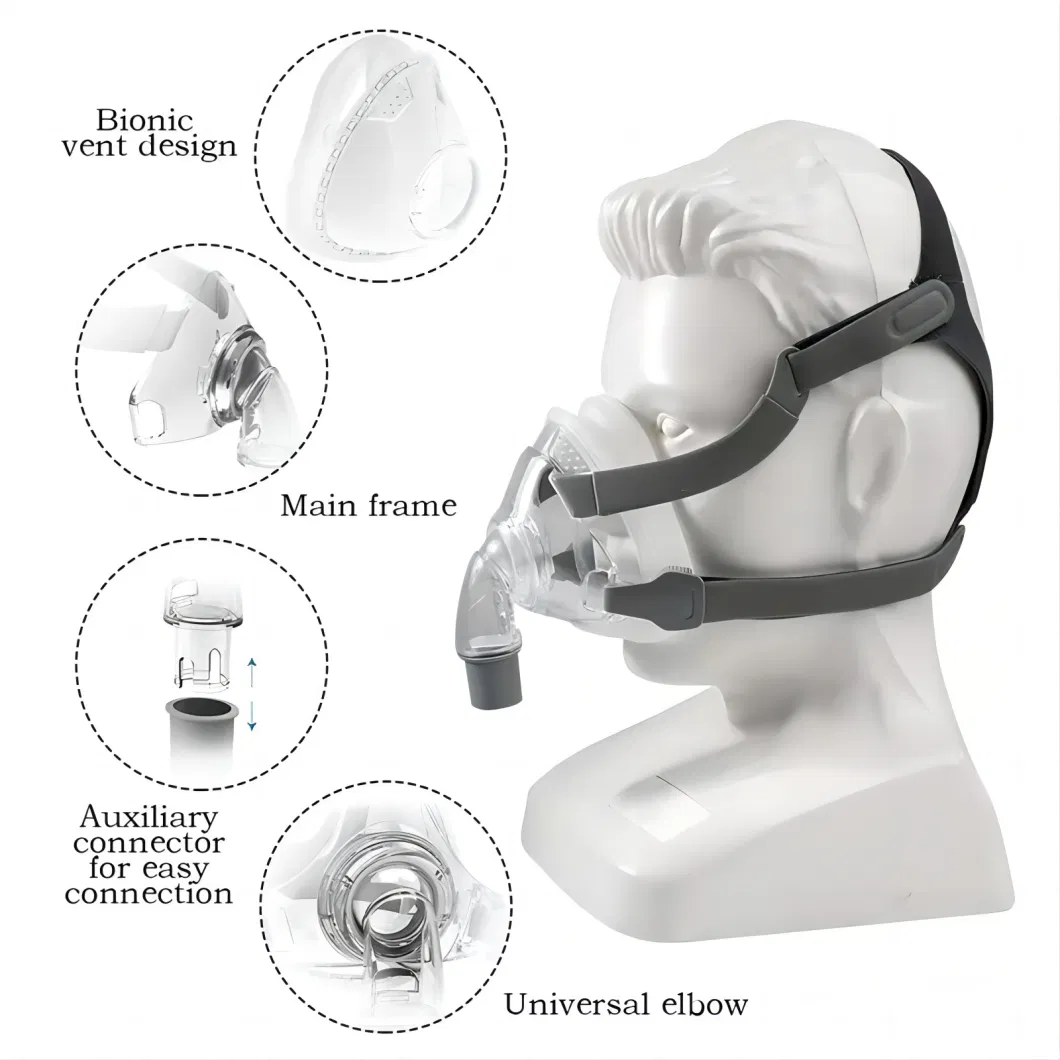 Full Face Resuscitator Mask Silicone Mask for CPAP for Sleep Supporting