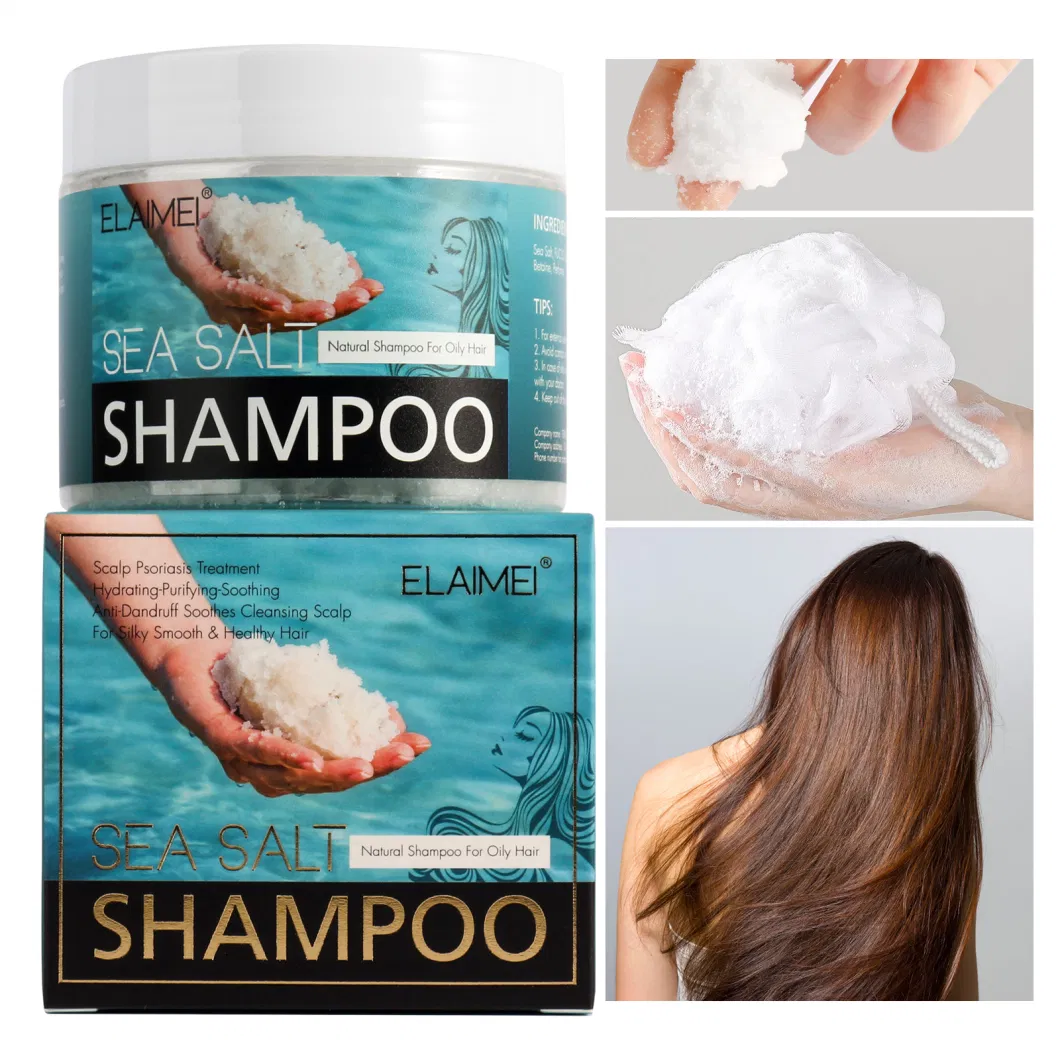 Sea Salt Nourishing Scalp Shampoo Cleansing Oil Control Shampoo Anti-Dandruff Itching Shampoo