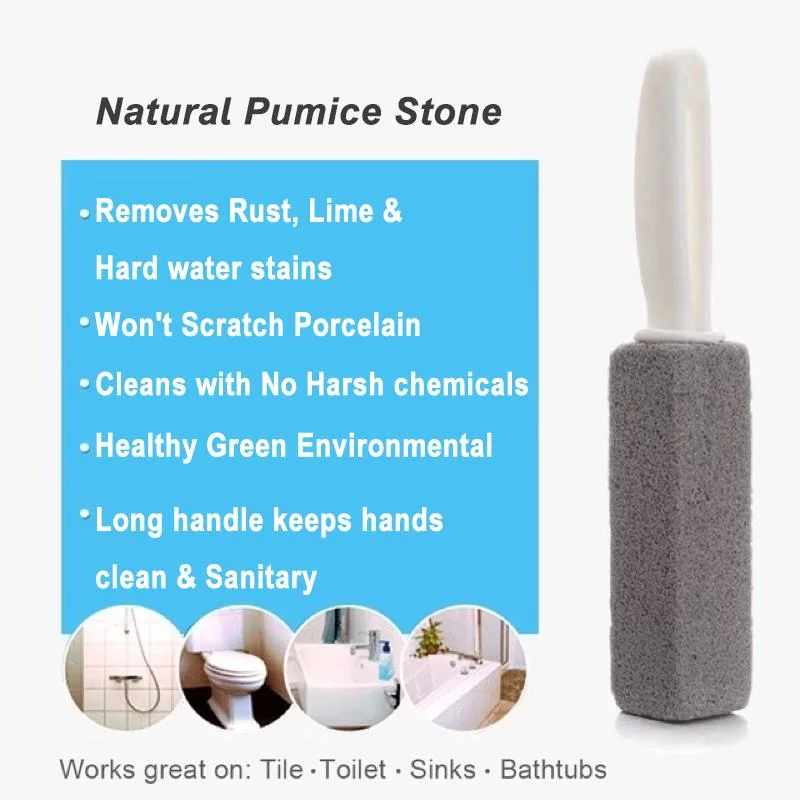 Foam Glass Toilet Bowl Ring Cleaner Pumice Stone Does Not Dirty Hands