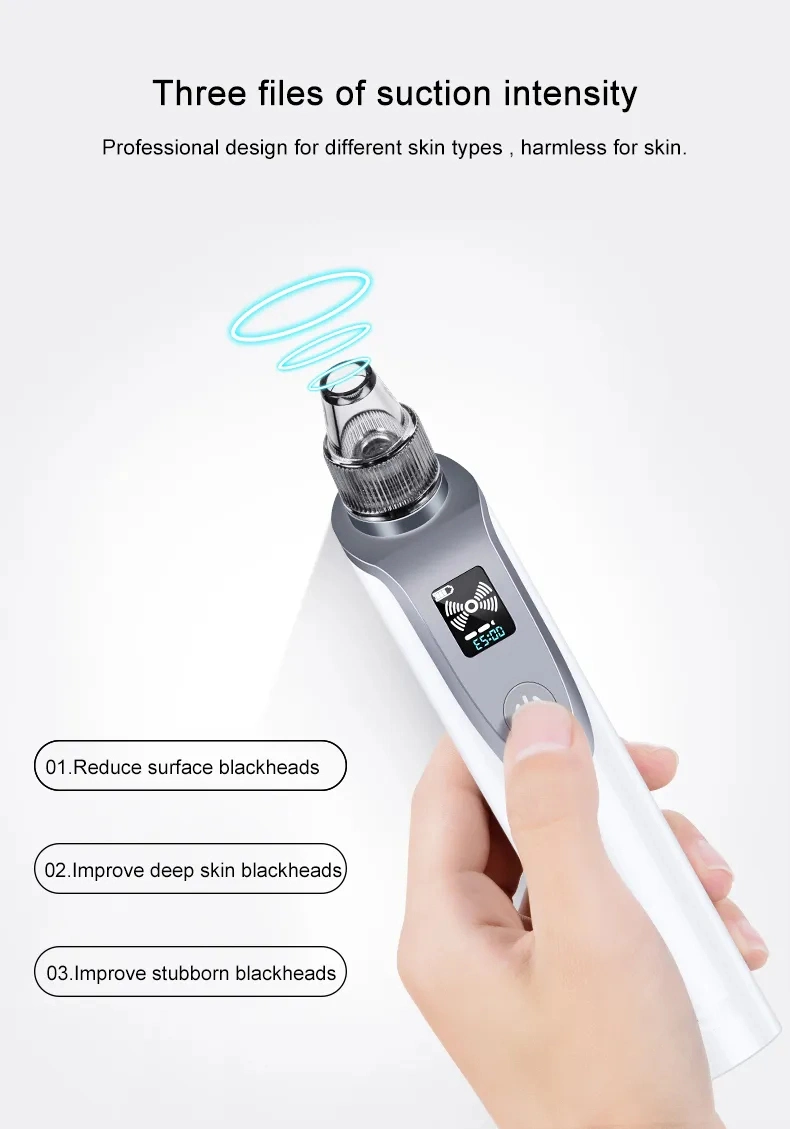 Wholesale Price Vacuum Acne Device Deep Pore Cleaning Facial Nose Grease Cleansing Blackhead Remover Device