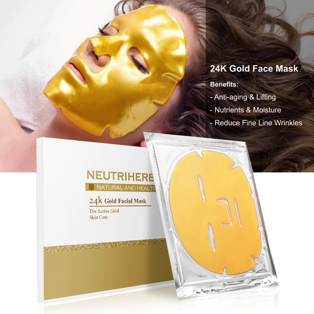 Private Label Organic Illuminating 24K Gold Firming Mask