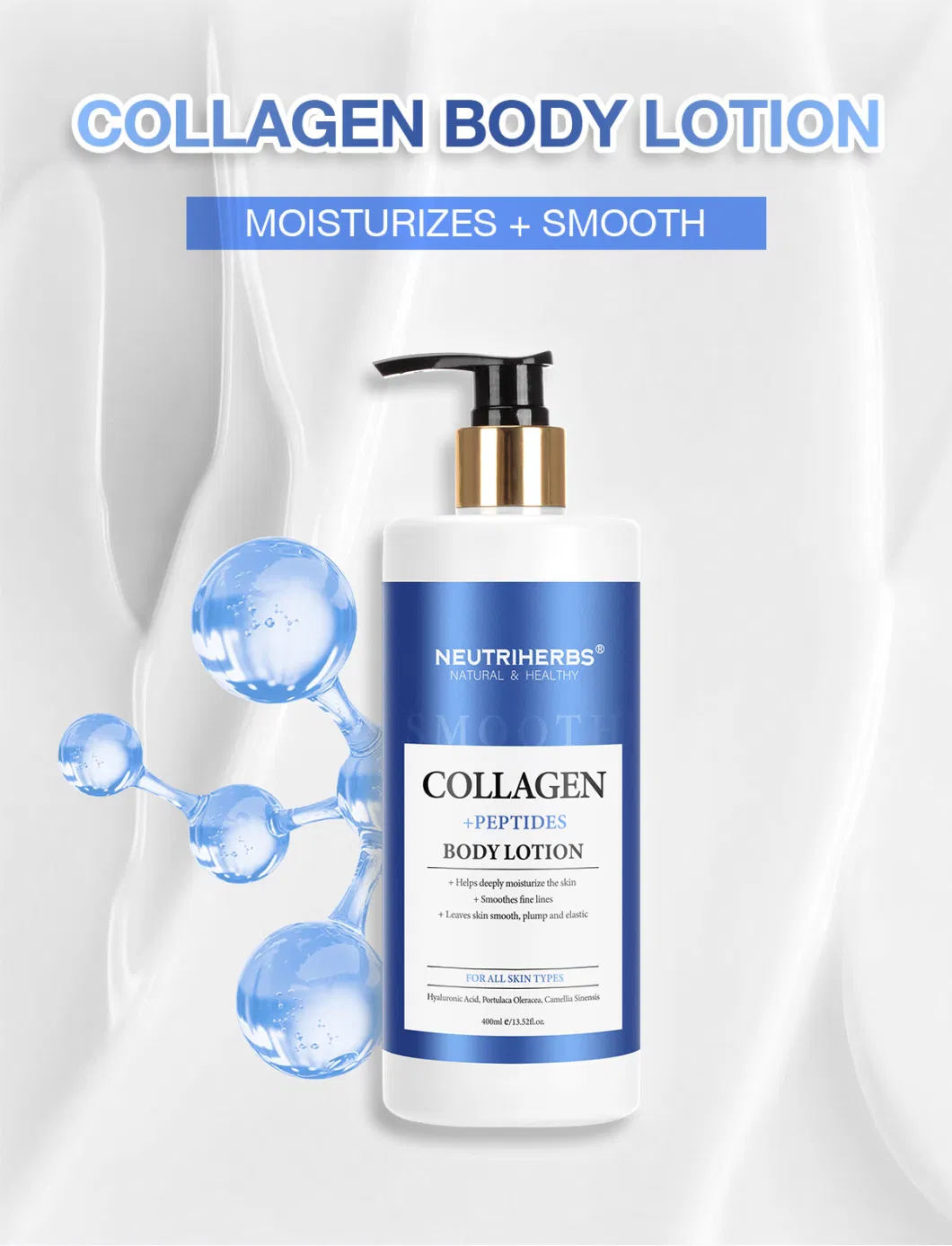 OEM Beauty Illuminating and Firming Repair Collagen Body Lotion
