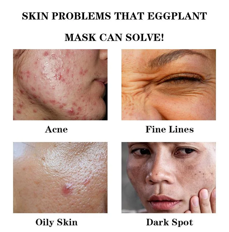 Organic Eggplant Anti-Aging Stick Deep Pore Cleansing Moisturizing Brightening Facial Cream