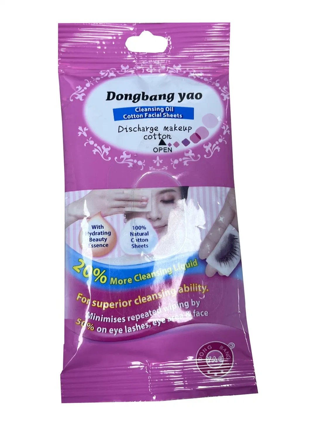 Private Label Cleansing Face Min Eye Low MOQ Makeup Remover Wipes for Women