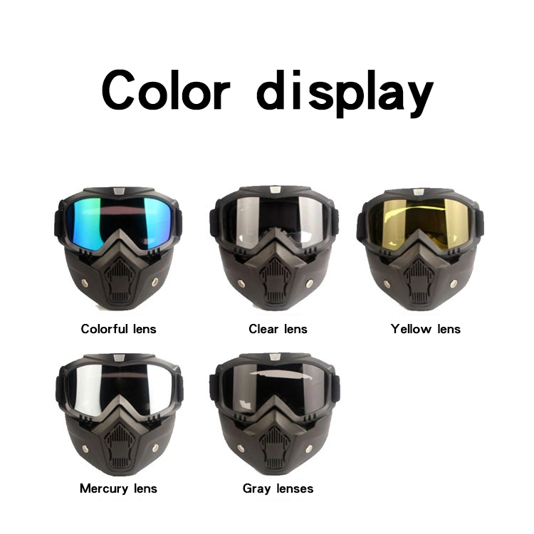 Fashion Goggle Mask Motorcycle, Goggle Mask for Outdoor, Hotsale Google Mask Detachable