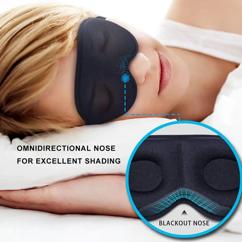 3D Contoured Cup Sleeping Eye Mask Blindfold Night Sleep Mask