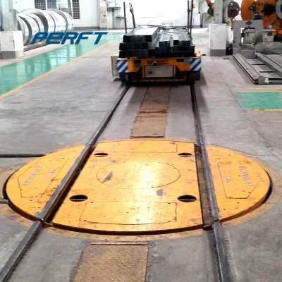 5t Pallet Electric Handling Bogie Turntable Running on Rail