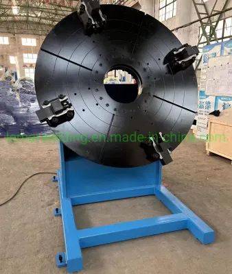 1200mm Table Diameter Variable Speed Automatic Welding Positioner with Foot Pedal and 3 Jaw Chuck