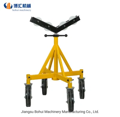 Heavy Duty 40 Inch Tube Pipe Support with 4 Wheels