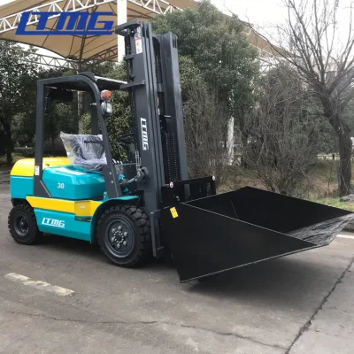 Ltmg 3t 3 Ton 3.5 Ton 4 Ton Diesel Forklift with Hanged Bucket