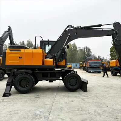 Wheel Type Excavator Hydraulic Optional Wood Grapple and 360 Degree Rotator