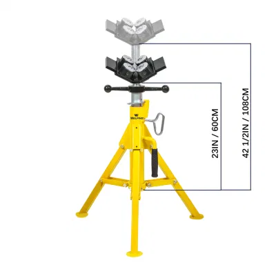  Welping 1000lbs Loading Pipe Jack Stands 60-108cm Height Universal Pipe Stands Vise
