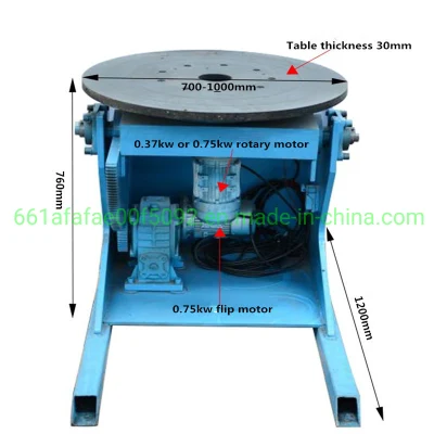 600kg Vessel Circumferential Rotary Seam Welding Positioner with Chuck