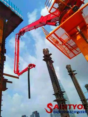 High Grade Steel Concrete Placing Boom with Hydraulic Self Jack-up Column