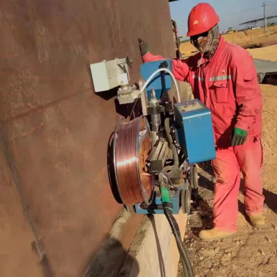 Automatic Submerged-Arc Welding Machine for Tank Construction
