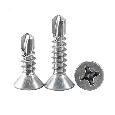Factory Direct Sale Tail Recessed Countersunk Head Self-Drilling Screws