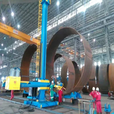 Pressure Vessel Welding Manipulator with Welding Column and Boom