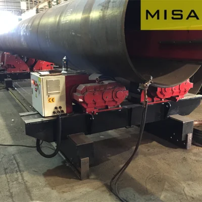 40t Red Painting Standard Pipe Welding Rotator for Assemble and Welding The Pipe