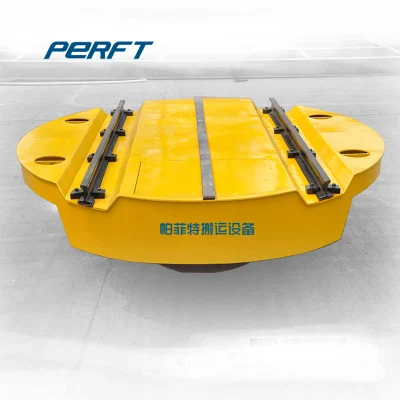 5t Pallet Electric Handling Bogie Turntable Running on Rail