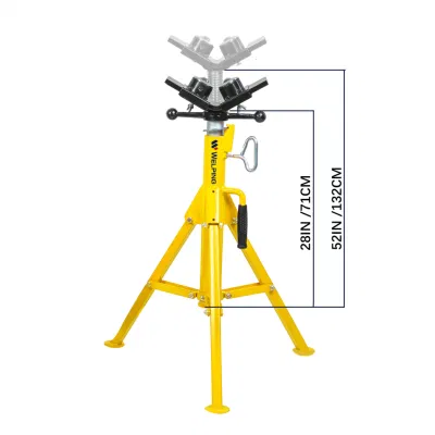 Pipe Jack Stand with Roller Head