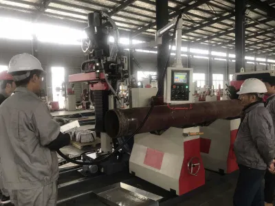 Pipe Prefabrication Automatic Welding Machine 3 Torches