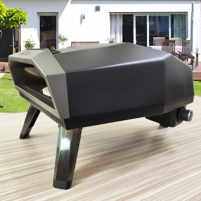High Quality Garden Rotating Gas Pizza Oven with Foldable Legs