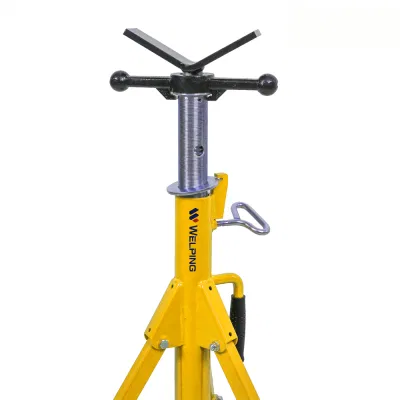 Hot Sale High Folding Adjustable Pipe Jack Stand Roller Head and Transfer Balls