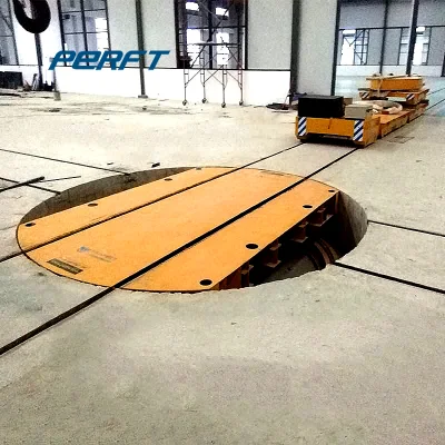 5t Pallet Electric Handling Bogie Turntable Running on Rail