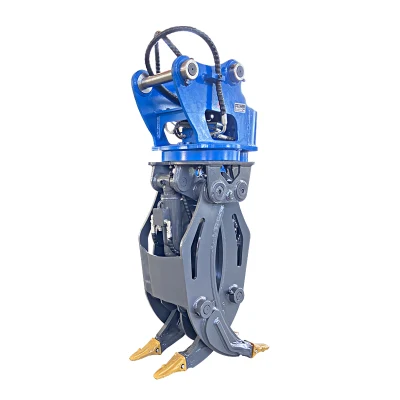 CE Certified 5 Ton Excavator Crane Hydraulic Rotary Wood Log Grapple