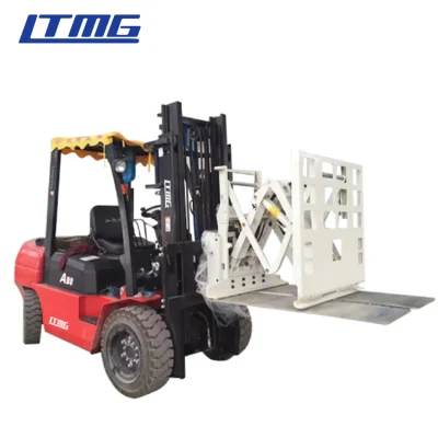 Hydraulic Diesel Forklift 2.5 Ton 3 Ton Forklift with Paper Roll Clamp/Bale Clamp/Rotator/Push and Pull Attachment