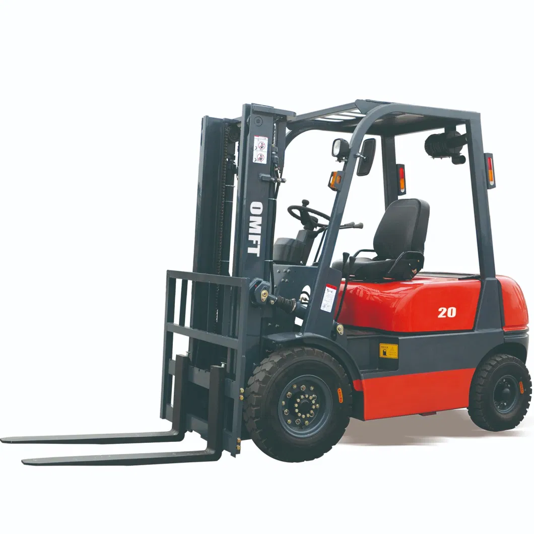 2 Ton 2t Diesel Forklift Truck Lifting Height 3000mm 350mm 4000mm 4500mm 5000mm 5500mm 6000mm 6500mm 7000mm