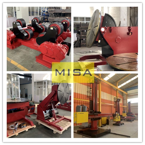 40t Red Painting Standard Pipe Welding Rotator for Assemble and Welding The Pipe