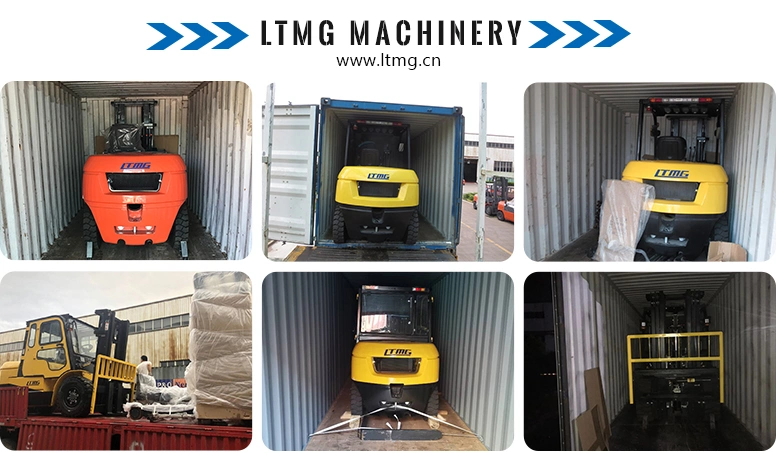 Chinese Manufacturer Ltmg 3 Tonne 3-Stage Full Free Mast Forklift with Hinged Bucket