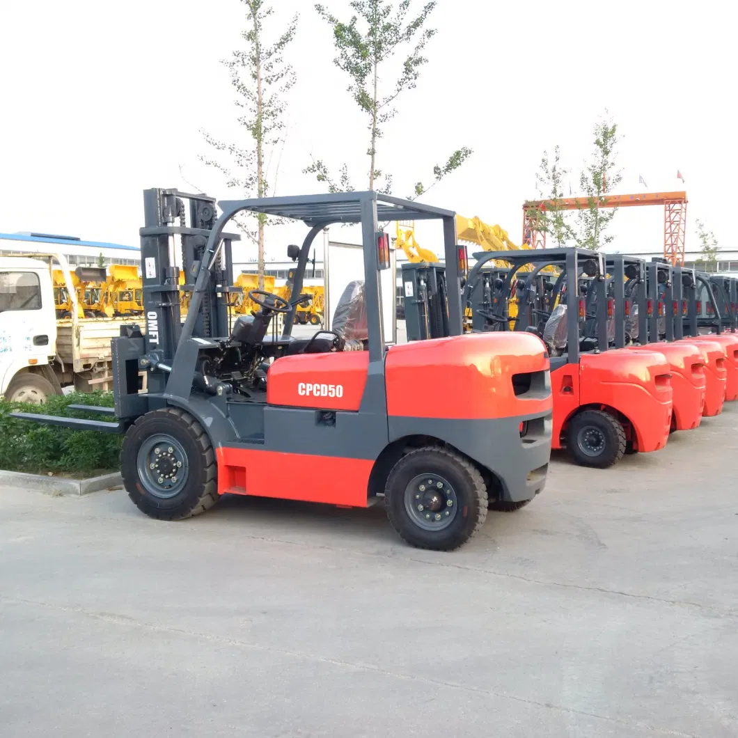 4.5ton Small 5.0 T Diesel Forklift Truck Lift Height 3m 3.5m 4m 4.5m 5m 5.5m 6m 6.5m 7m