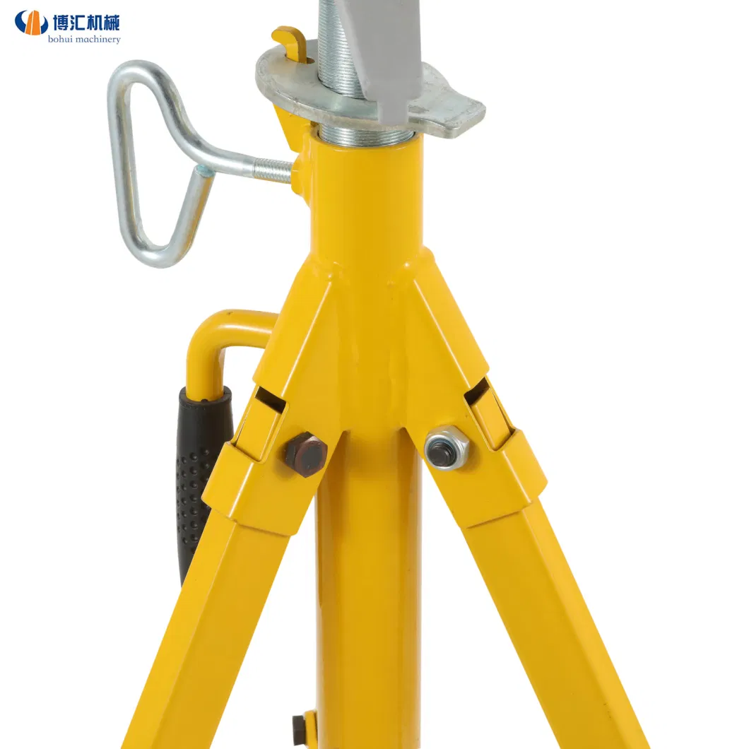 Tripod Support Pipe Rack with Roller Head Pipe Stand 1109 Heavy Duty Steel Pipe Support